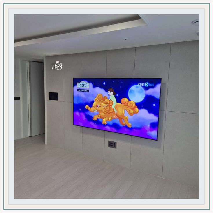 구로 고척 개봉 철거부터 이전 시공까지 관련 설치 참고 사진 1 · 브라켓을 움직일 때 케이블이 당겨지지 않는 여유 길이